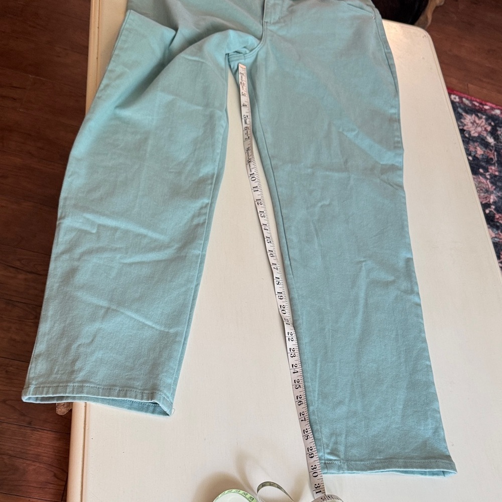 Gloria Vanderbilt Aqua Straight Leg Jeans Stretch Amanda Style Slimming Jean - Picture 5 of 6